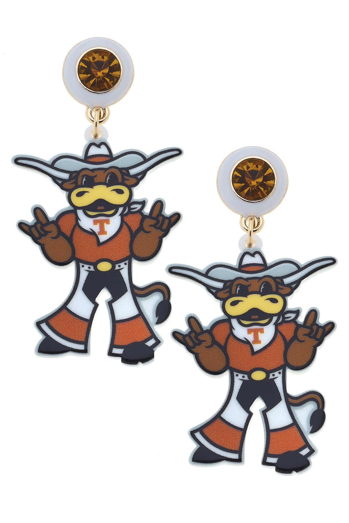 Bevo Mascot Earrings