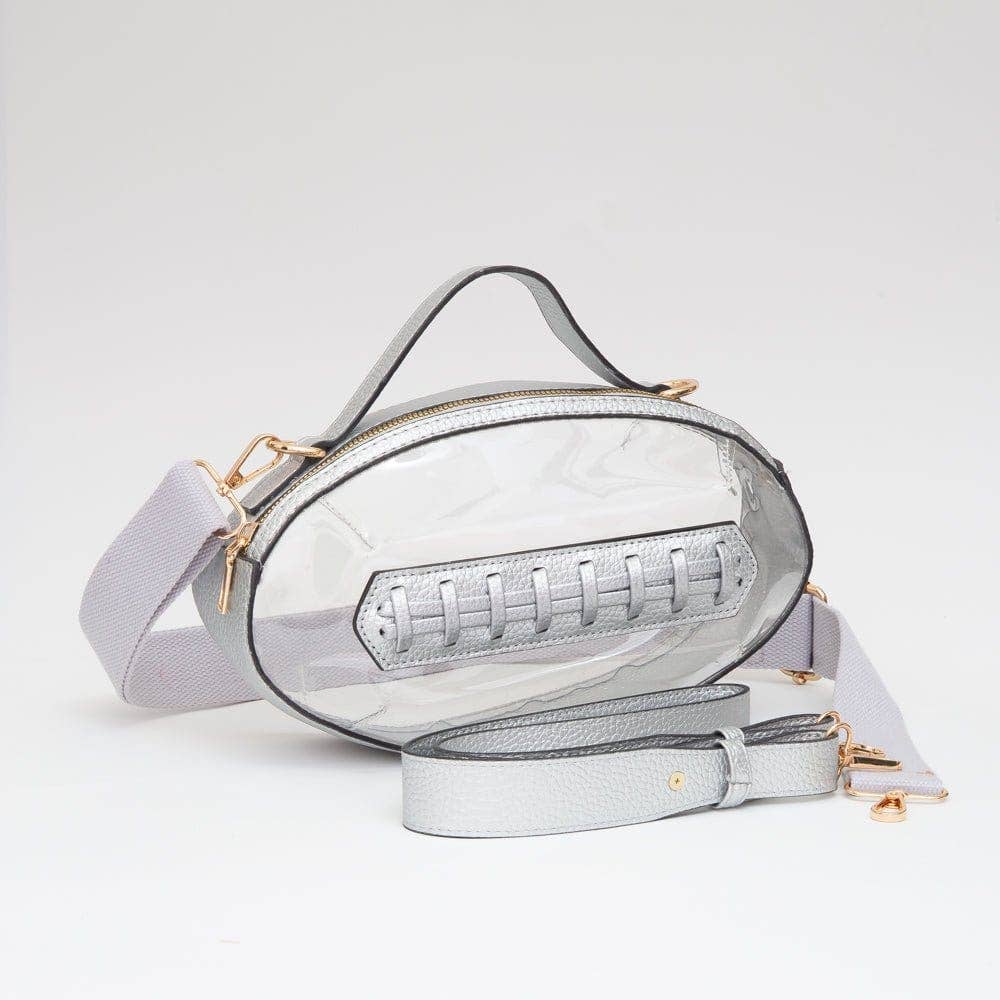 Clear Gameday Football Stitch Detail Bag