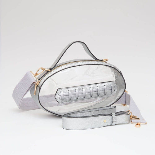 Clear Gameday Football Stitch Detail Bag