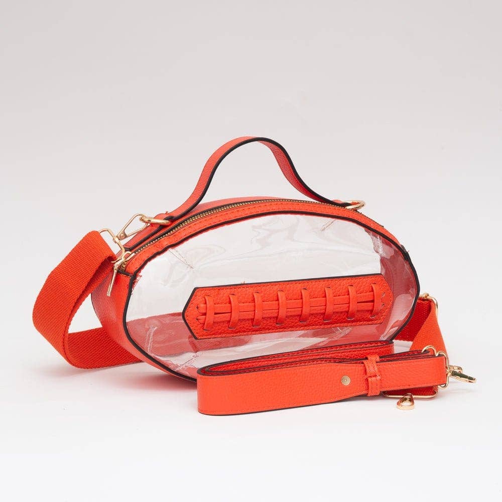 Clear Gameday Football Stitch Detail Bag