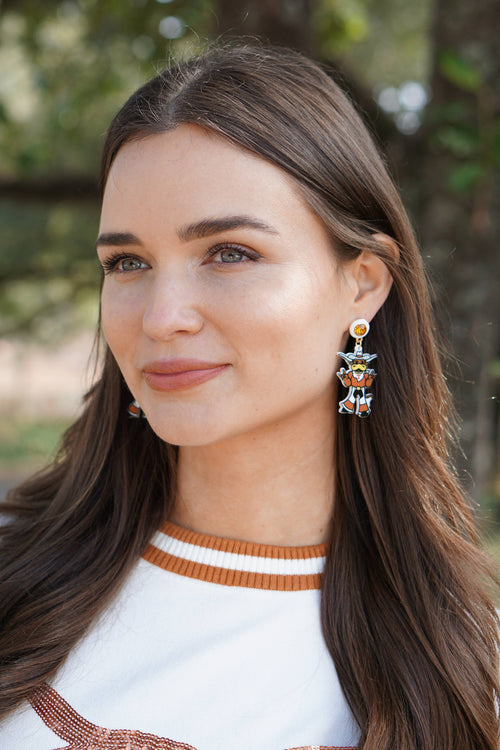 Bevo Mascot Earrings