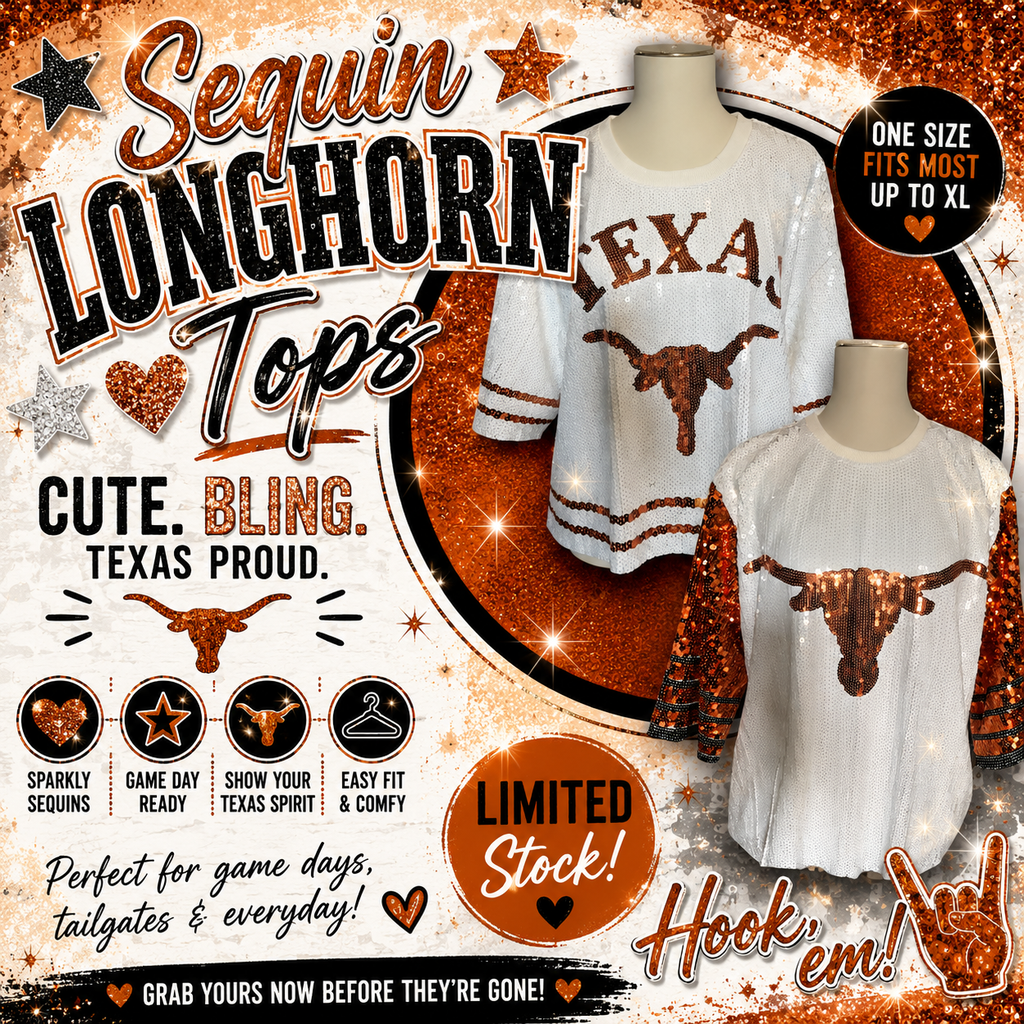 Gameday Sequin Top