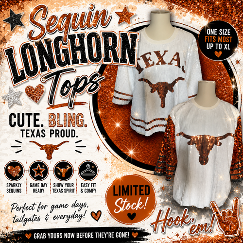 Gameday Sequin Top