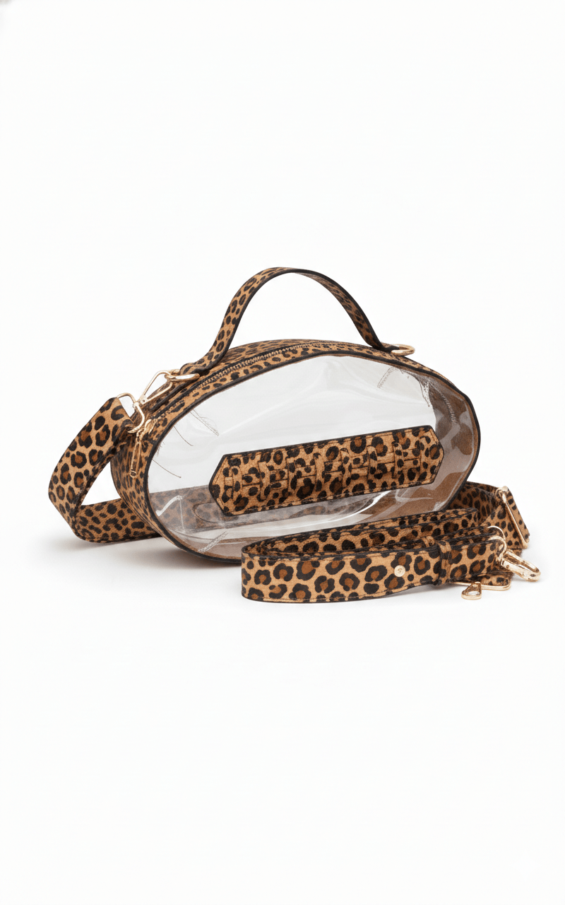 Clear Gameday Football Stitch Detail Bag